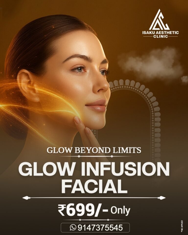 Skin Glow Infusion Facial - 999 only - Isaku Aesthetic Clinic - Kolkata